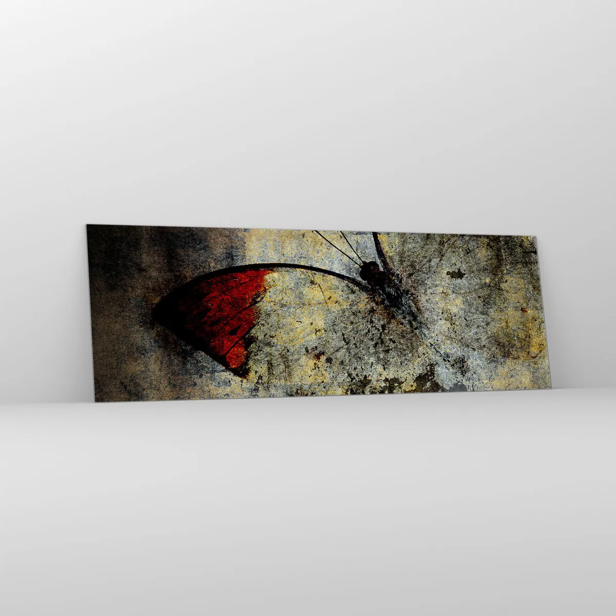 Obraz na skle - Podívej se, než zmizím - 90x30 cm