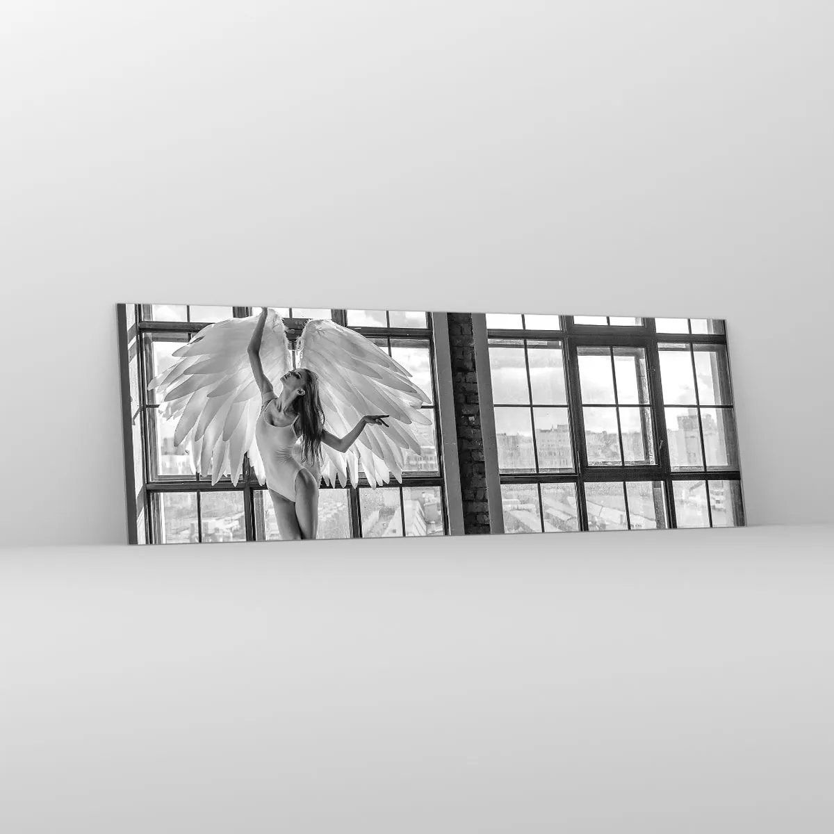 Obraz na skle - Město andělů? - 90x30 cm