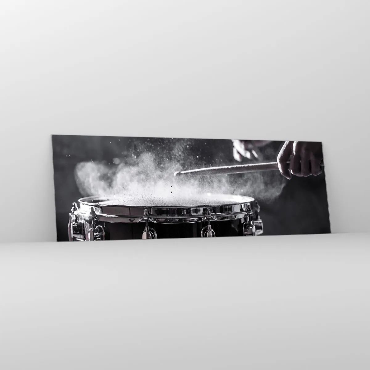 Billede på glas - Musikkens puls - 90x30 cm