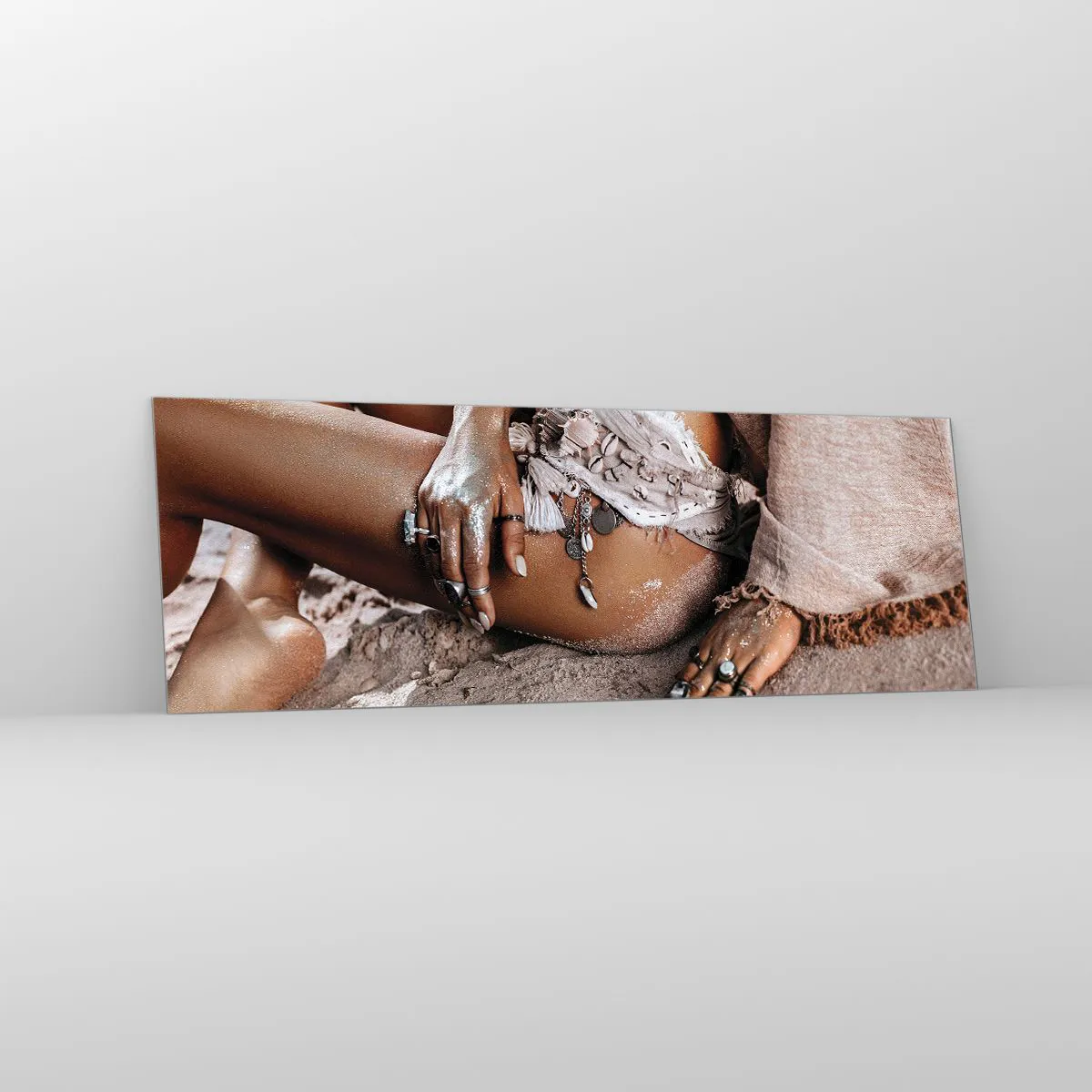 Impression sur verre - Image sur verre - Rejeté par la vague? - 90x30 cm