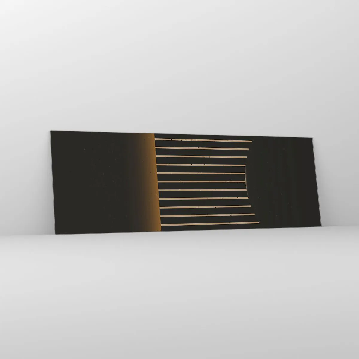 Glass picture - Investigating Darkness - 90x30 cm