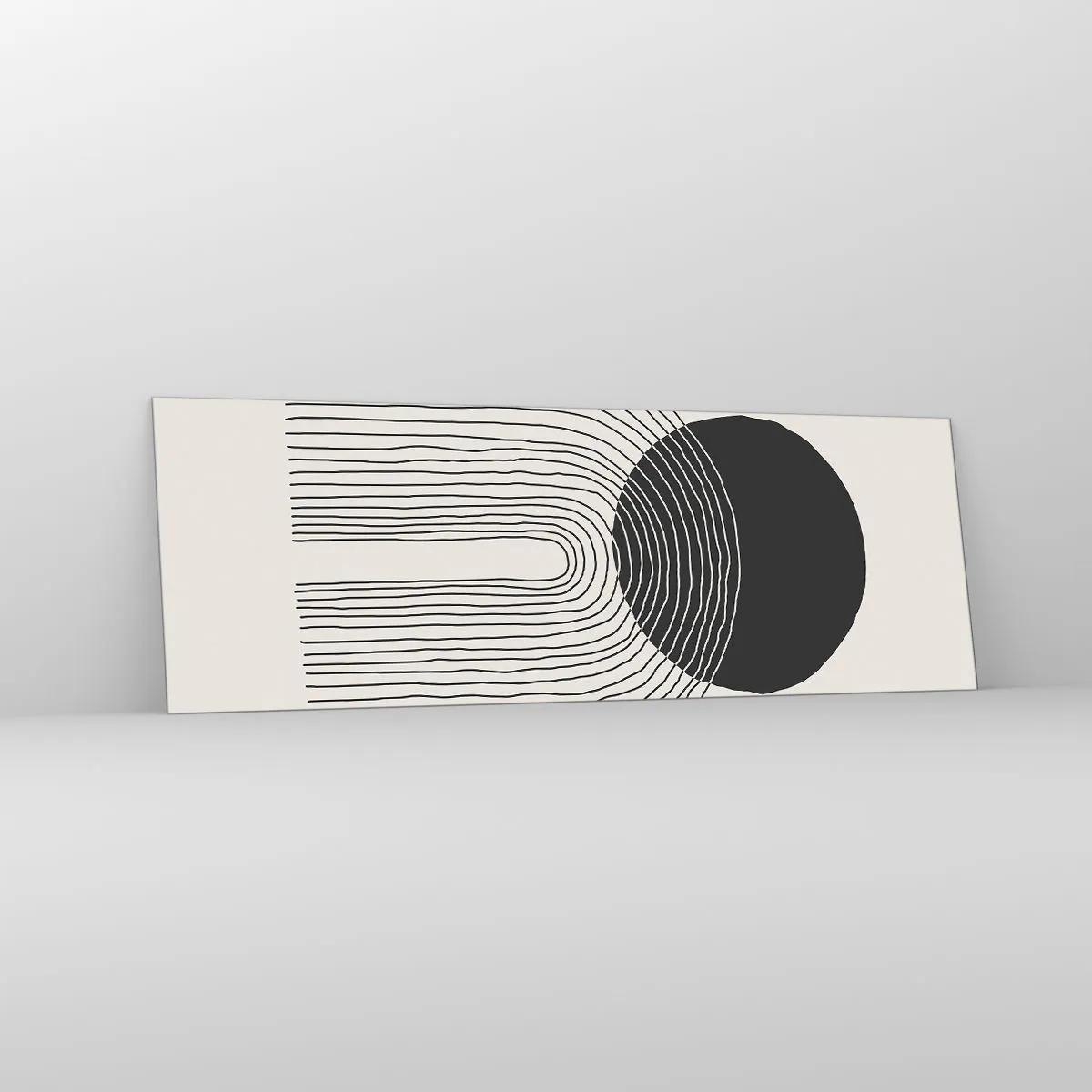 Cuadro sobre vidrio - Impresiones sobre Vidrio - Temblor y certeza - 90x30 cm