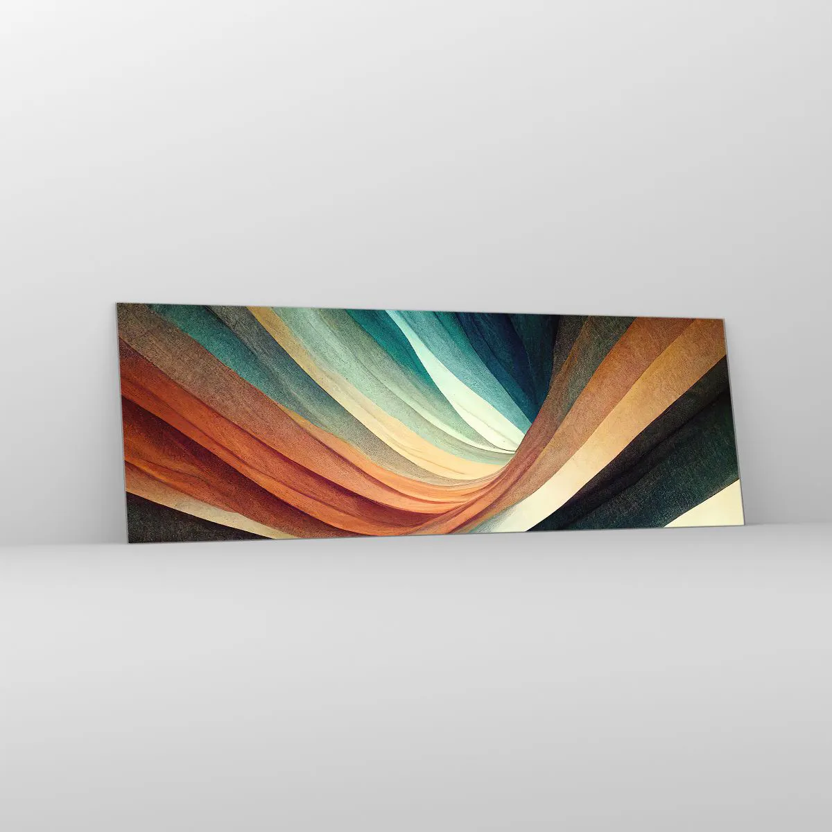 Impression sur verre - Image sur verre - Tissé à partir de couleurs - 90x30 cm