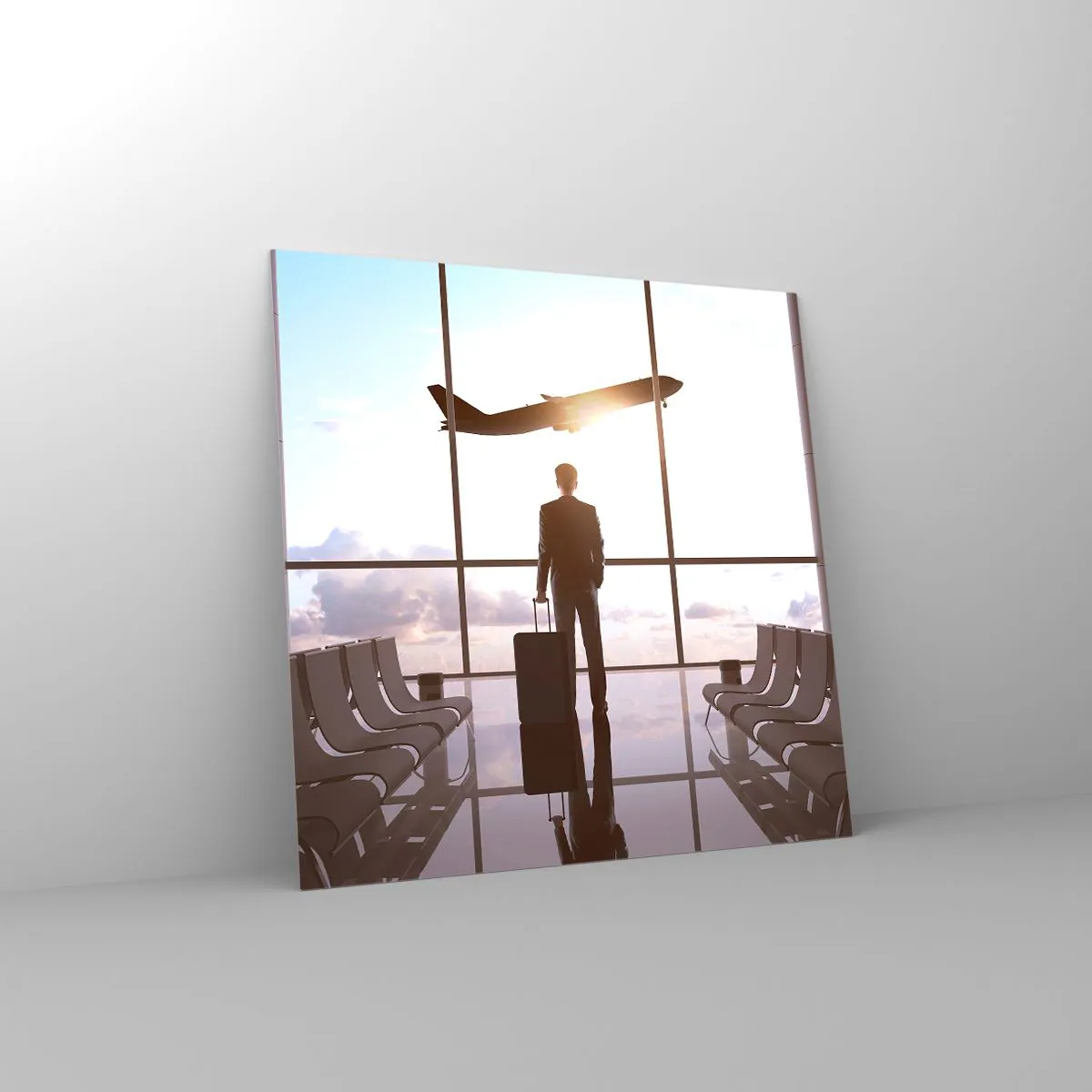 Glasbild - Bild auf glas - Du hast Zeit, lass dir Zeit - 30x30 cm