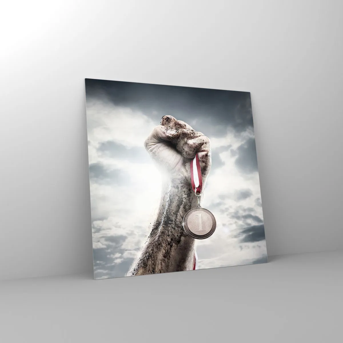 Obraz na skle - Per aspera ad astra - 30x30 cm