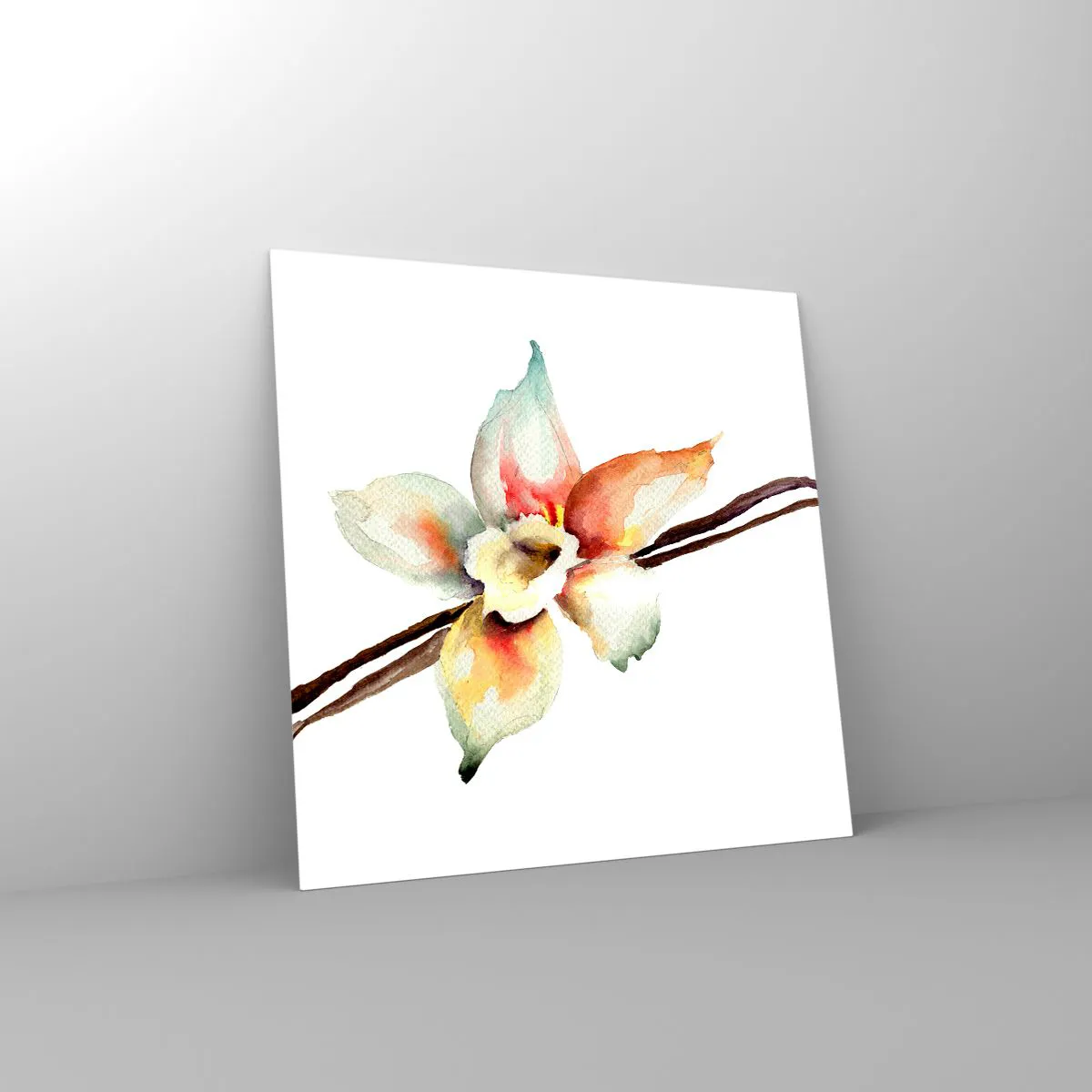 Glasbild - Bild auf glas - Süße mit Farbe verschüttet - 30x30 cm