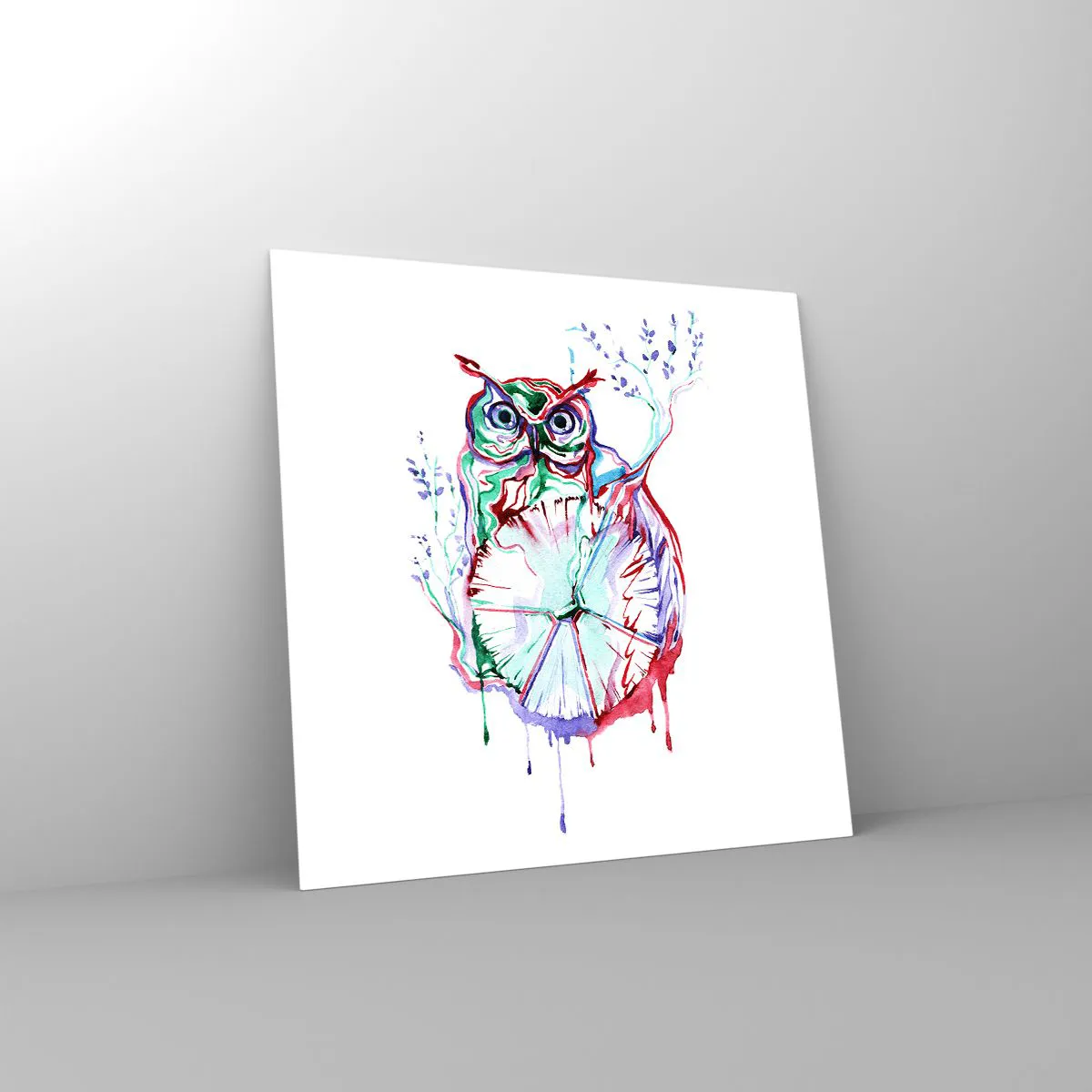 Glass picture - Wise by Nature - 30x30 cm