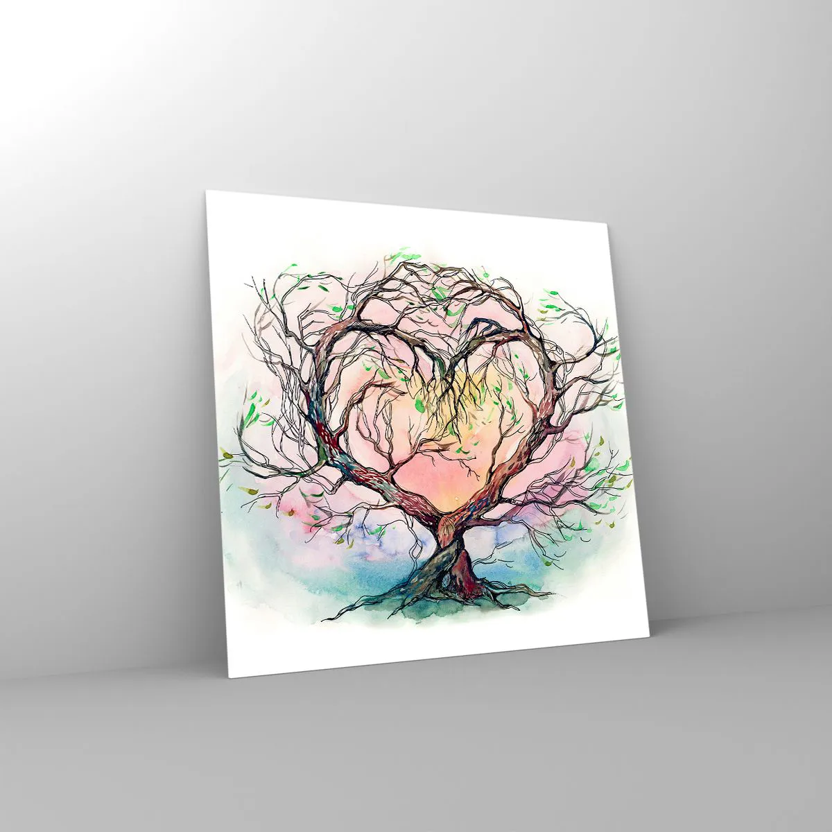 Impression sur verre - Image sur verre - Ensemble contre les tempêtes - 30x30 cm