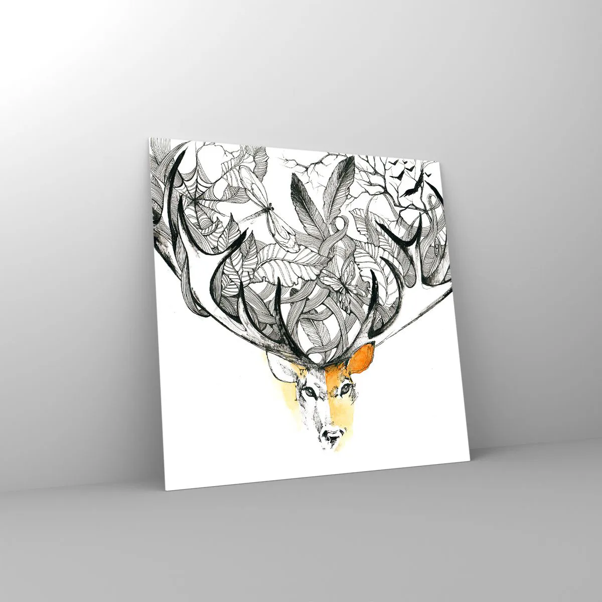 Cuadro sobre vidrio - Impresiones sobre Vidrio - Cuernos de la abundancia - 30x30 cm