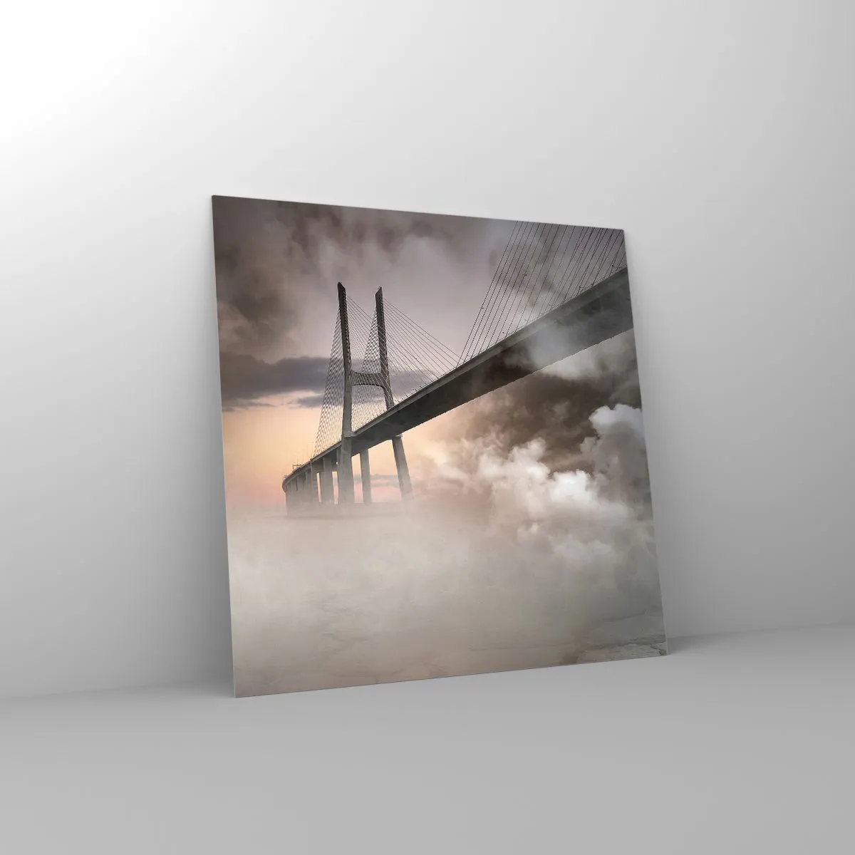 Impression sur verre - Image sur verre - Sur la rivière qui n'existe pas - 30x30 cm