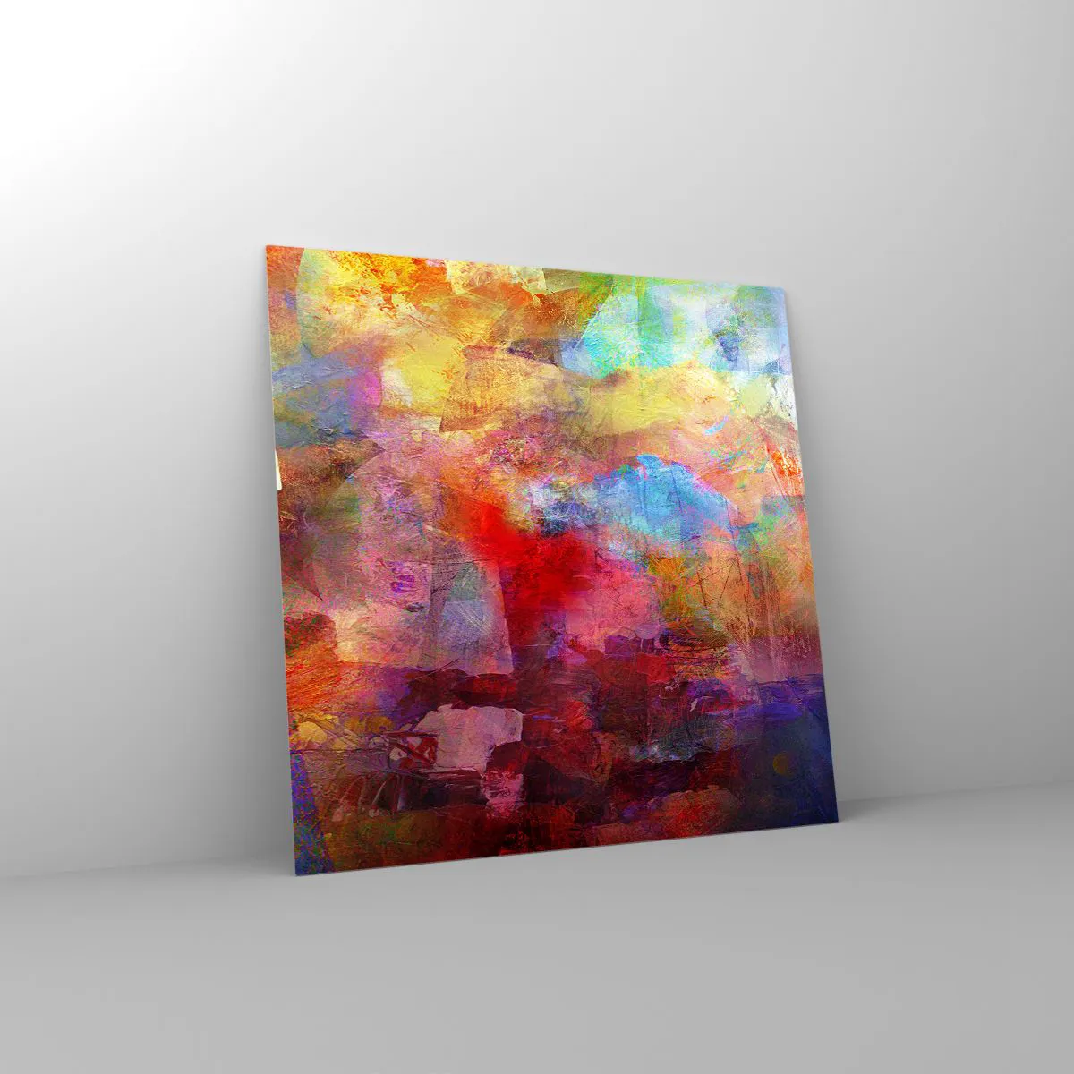 Impression sur verre - Image sur verre - Regardez à l'intérieur de l'arc-en-ciel - 30x30 cm