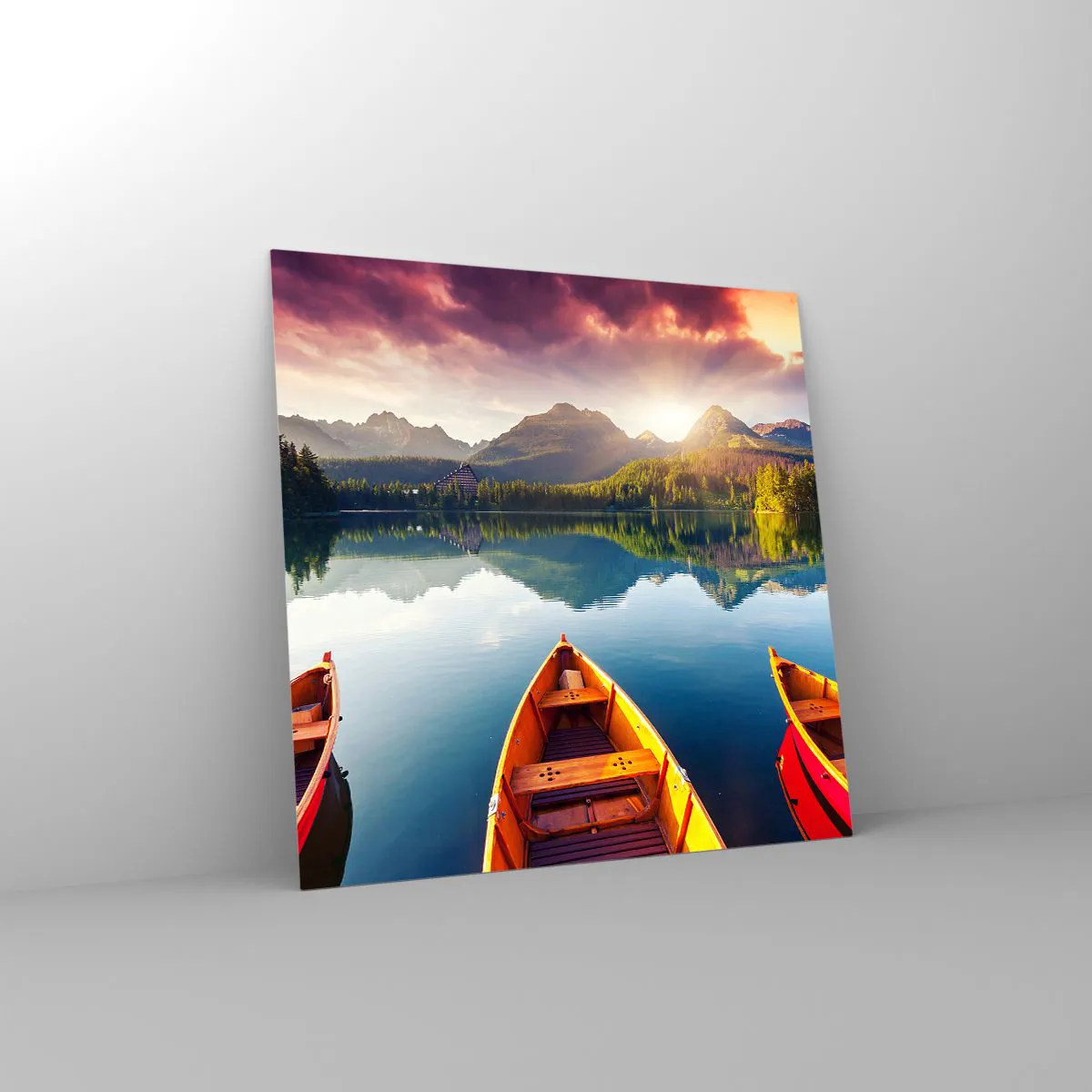 Quadro su vetro - Niente contro natura - 30x30 cm