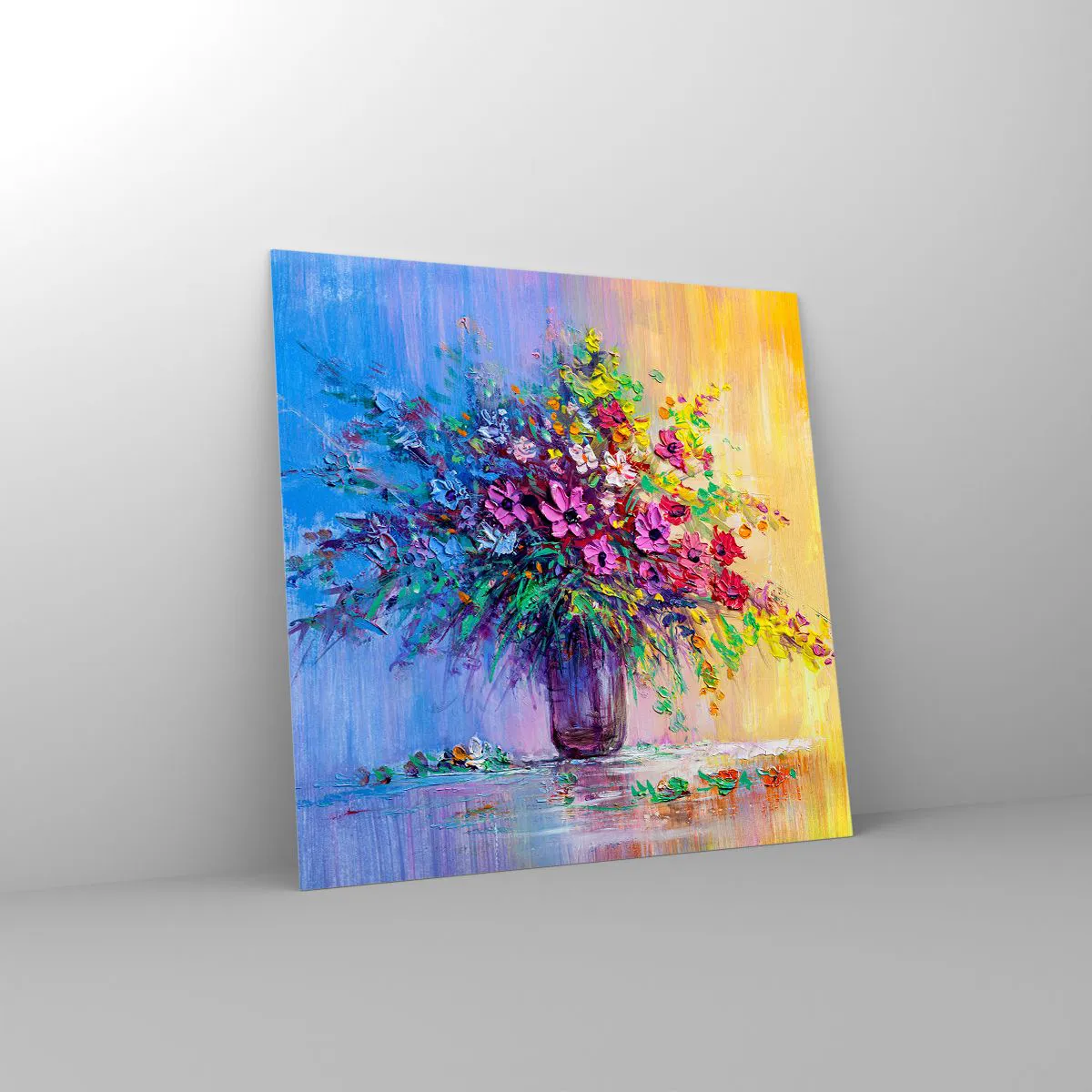 Obraz na skle - Dar letní louky - 30x30 cm