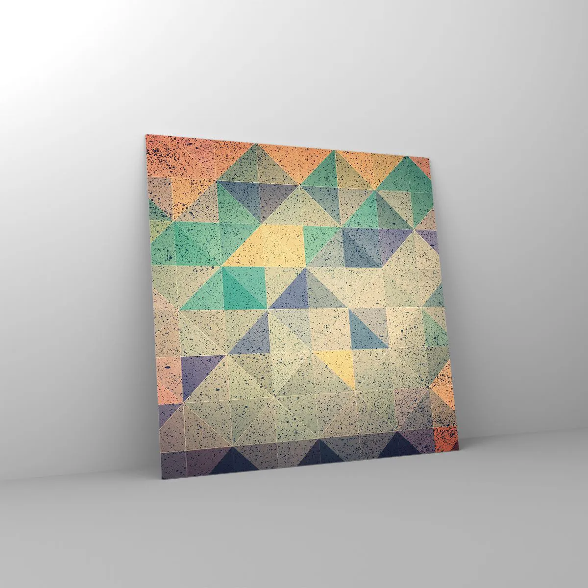 Glasbild - Bild auf glas - Republik der Dreiecke - 30x30 cm