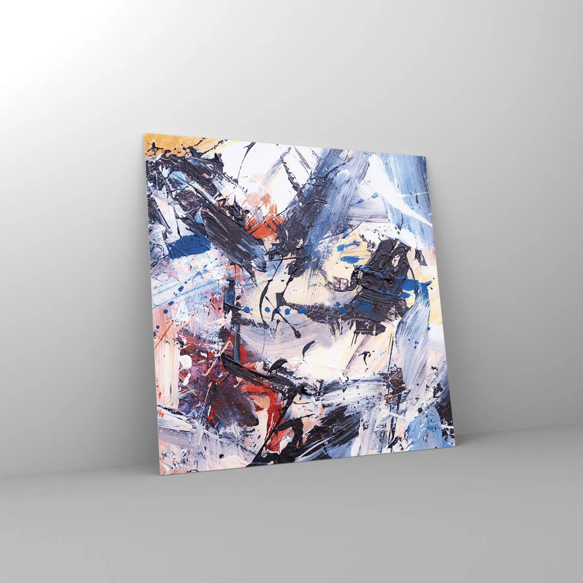 Glass picture - Crazy Dance of Abstraction - 30x30 cm