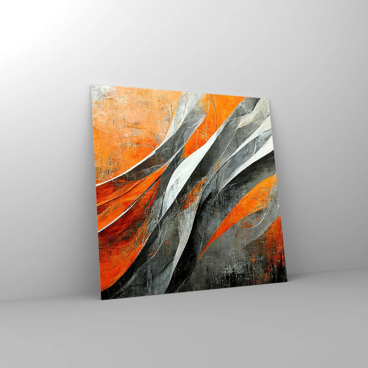 Obraz na skle - Žiar a chlad - 30x30 cm