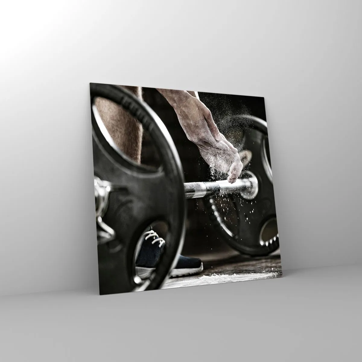 Glass picture - Challenge Accepted! - 40x40 cm