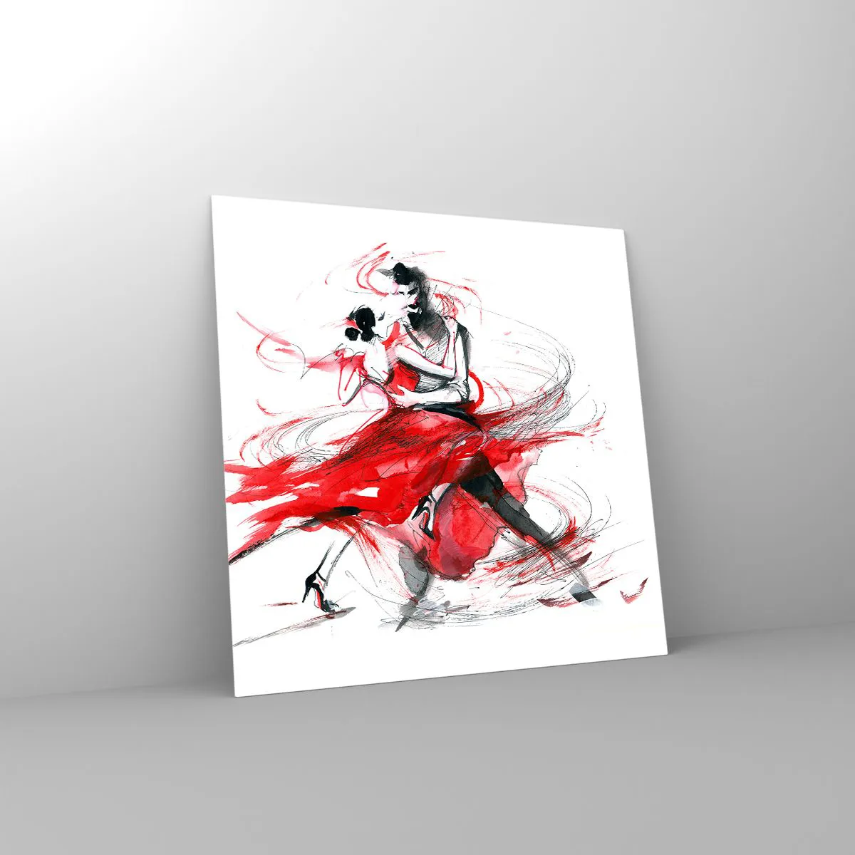 Üveg kép - Tango - a szenvedély ritmusa - 40x40 cm