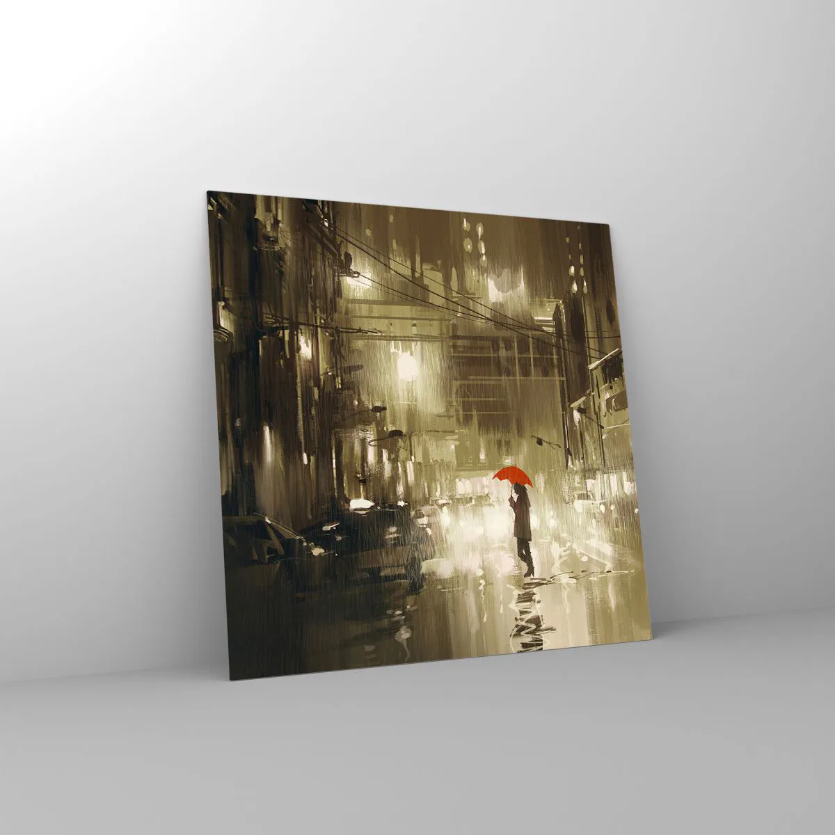 Glasbild - Bild auf glas - Allein aber nicht einsam - 40x40 cm