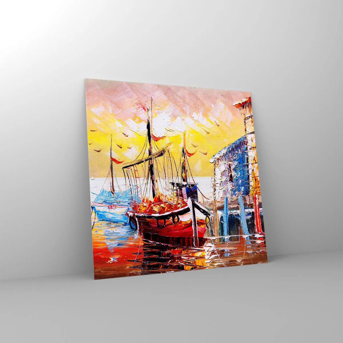 Obraz na skle - Šťastný návrat - 40x40 cm