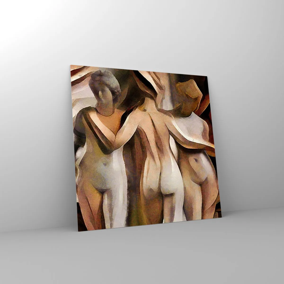 Glass picture - Three Graces 2.0 - 40x40 cm