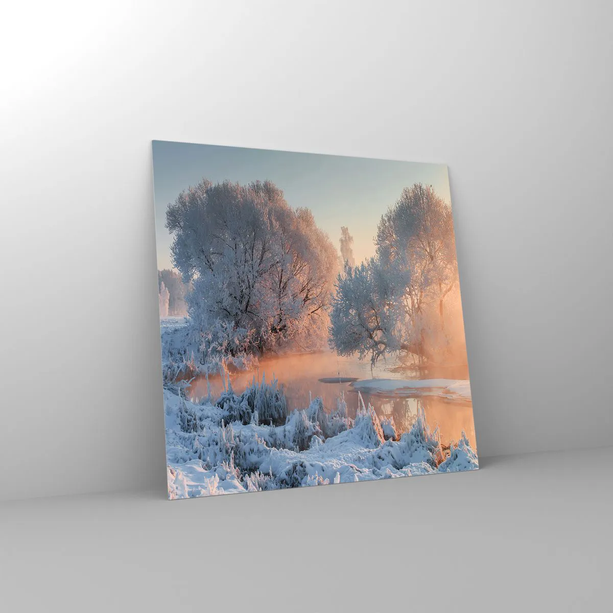 Obraz na szkle - Wszystko w słonecznym lśni krysztale - 40x40 cm