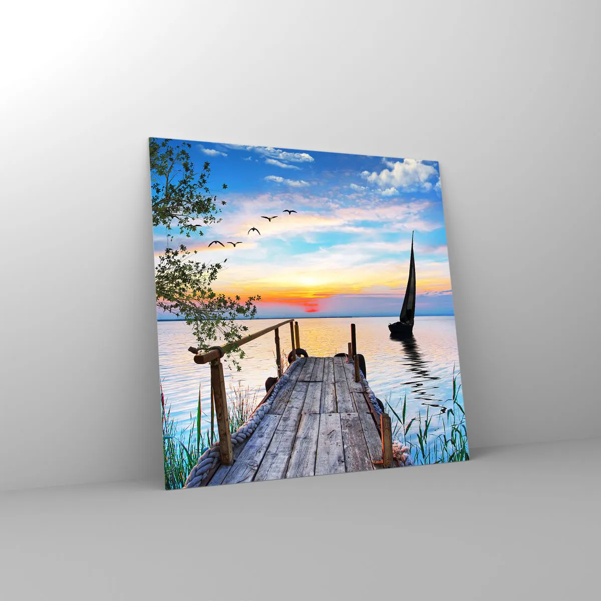 Glass picture - Good Evening - 40x40 cm