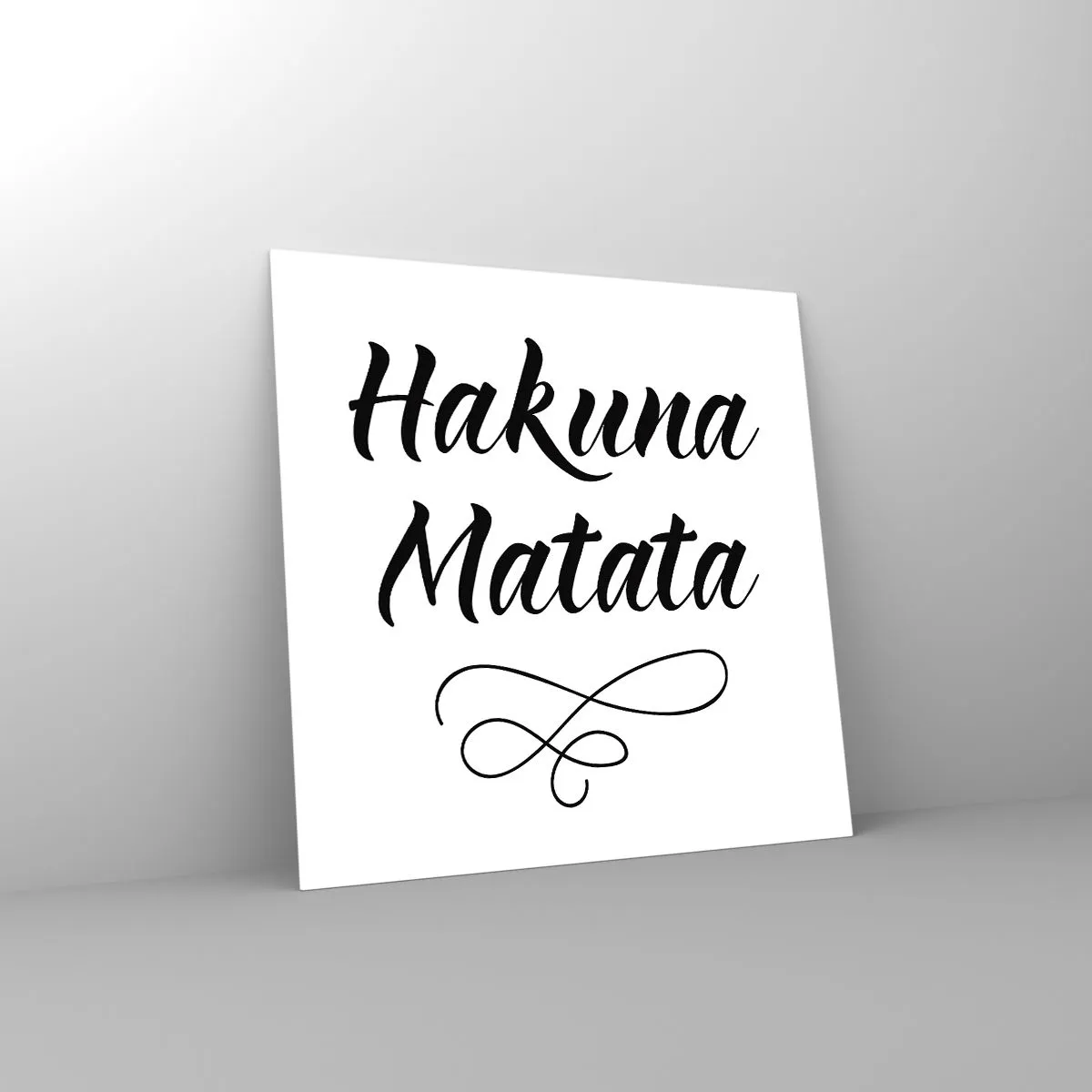 Quadro em vidro - O melhor conselho - 40x40 cm