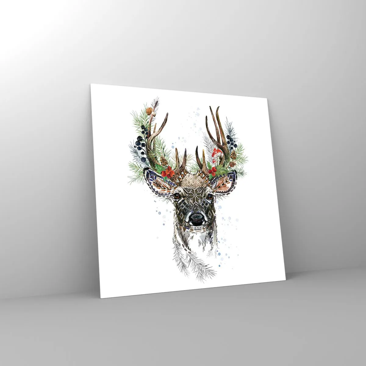 Glastavla - Bild på glas - I högtidskläder - 40x40 cm