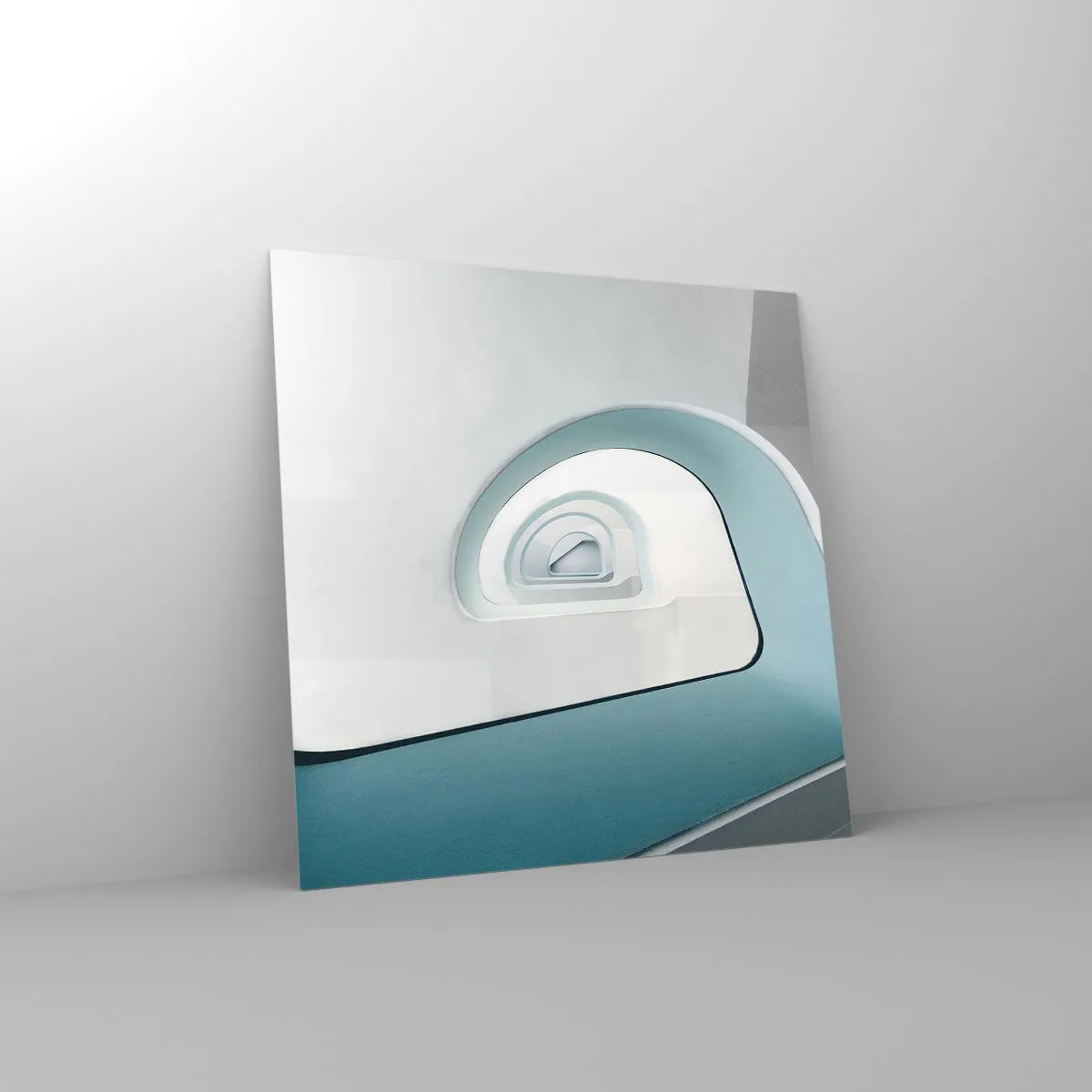 Impression sur verre - Image sur verre - Au profondeur du bleu - 40x40 cm