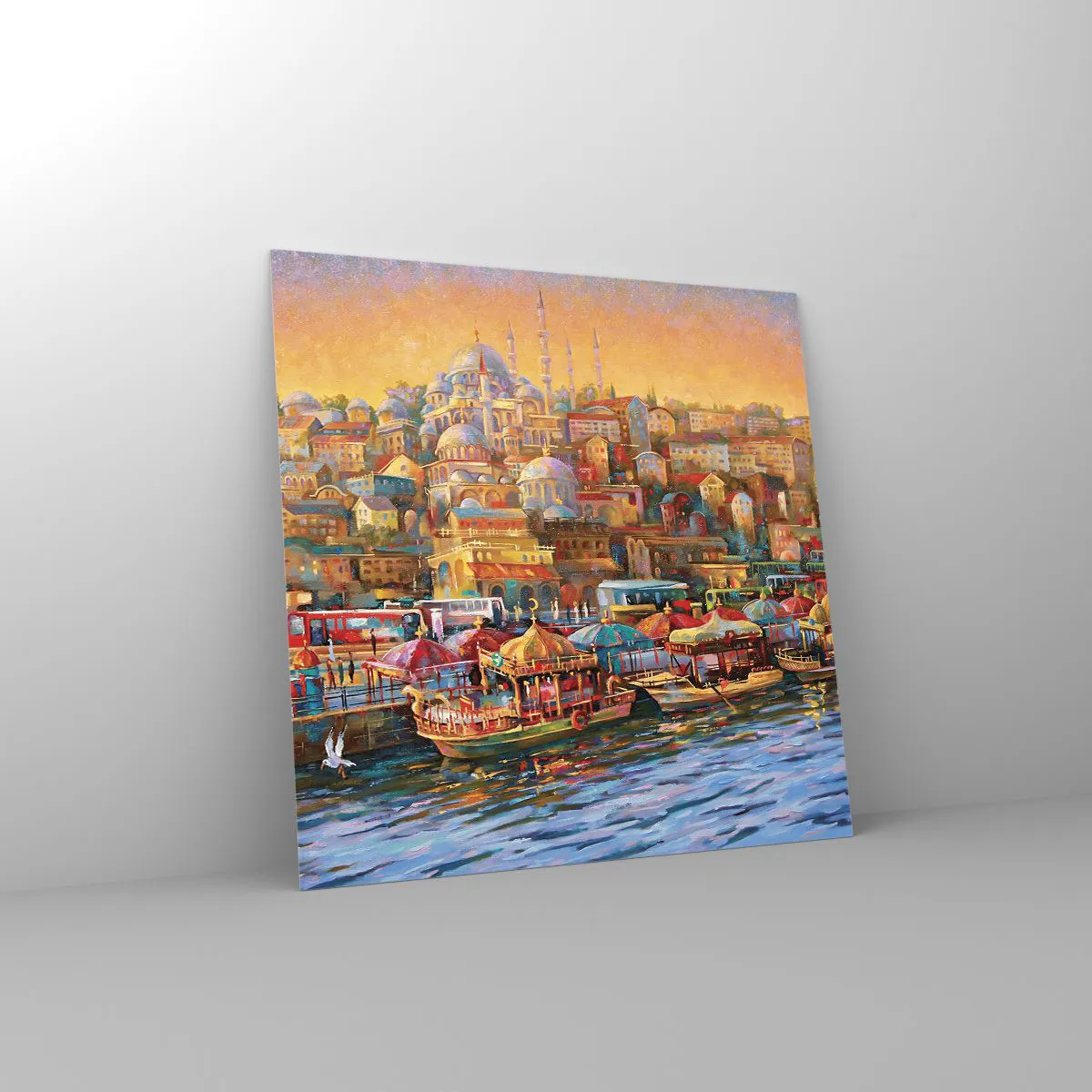 Impression sur verre - Image sur verre - Conte d'Istanbul - 40x40 cm