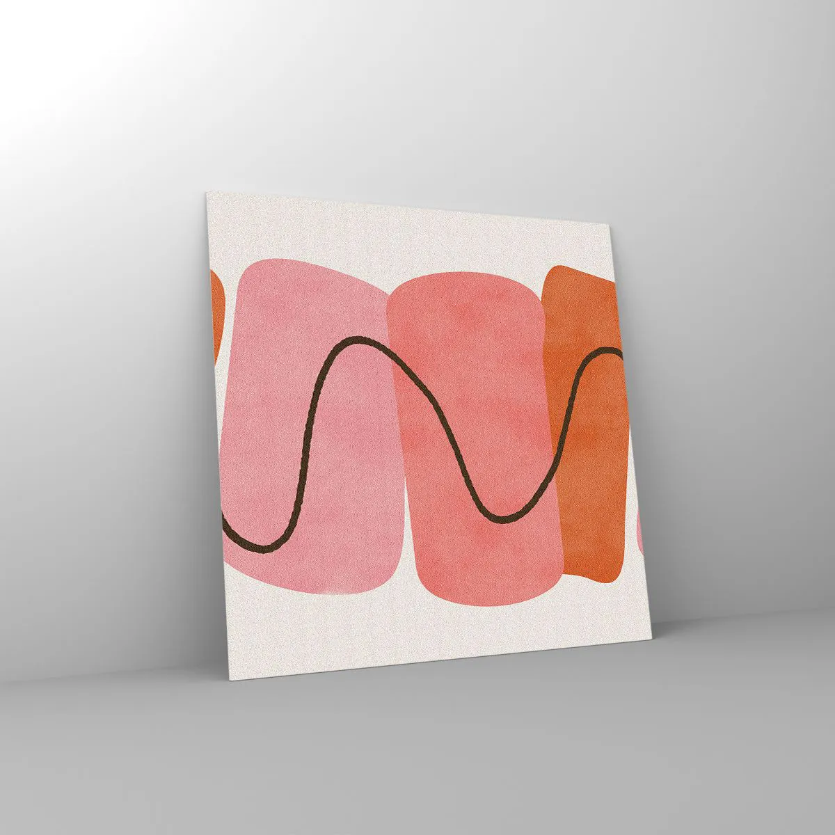 Üveg kép - Formák szelíd mozgása - 40x40 cm