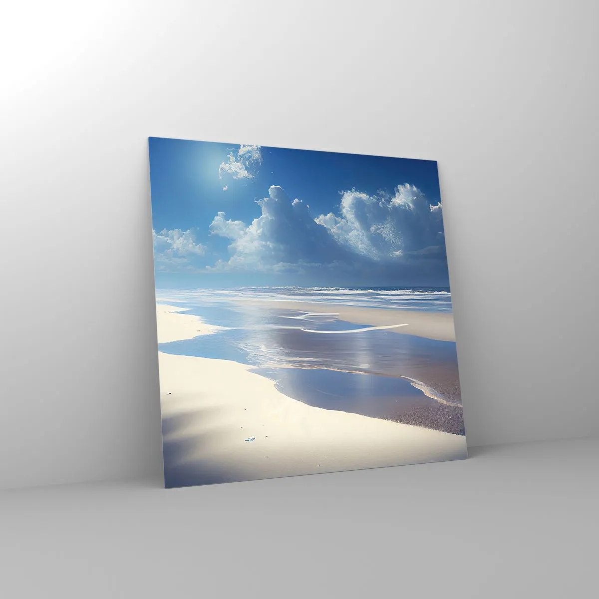 Tablou pe sticlă - Vacanță în paradis - 40x40 cm