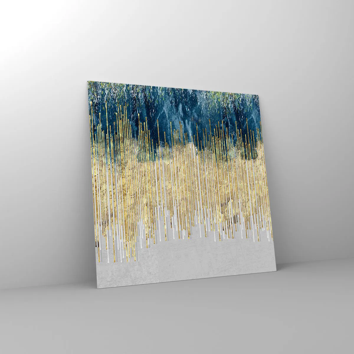 Obraz na skle - Zlacená hranice - 40x40 cm