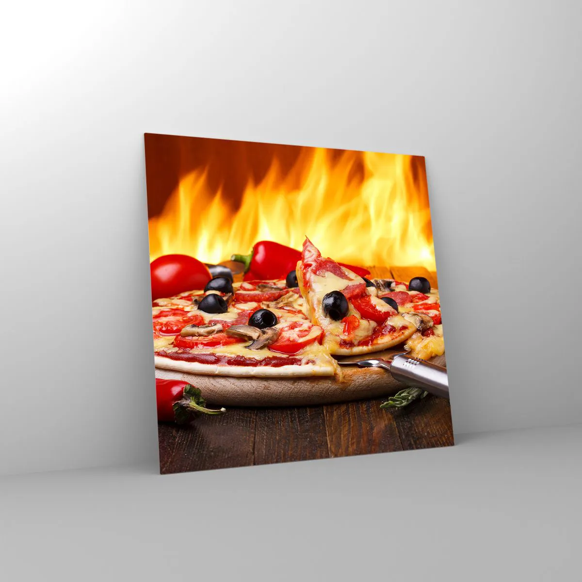 Obraz na skle - From Italy with love - 50x50 cm