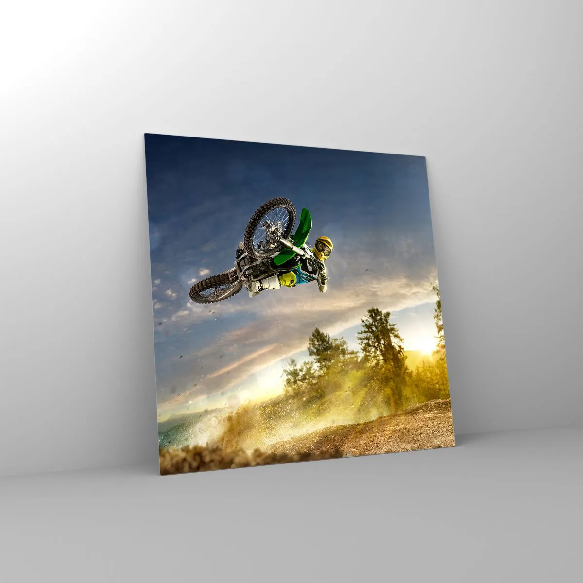 Obraz na szkle - Włącz emocje! - 50x50 cm