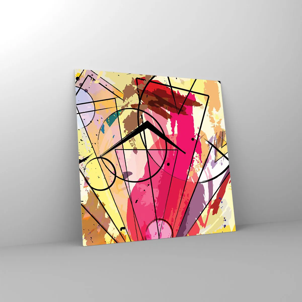 Glasbild - Bild auf glas - Explosion - 50x50 cm