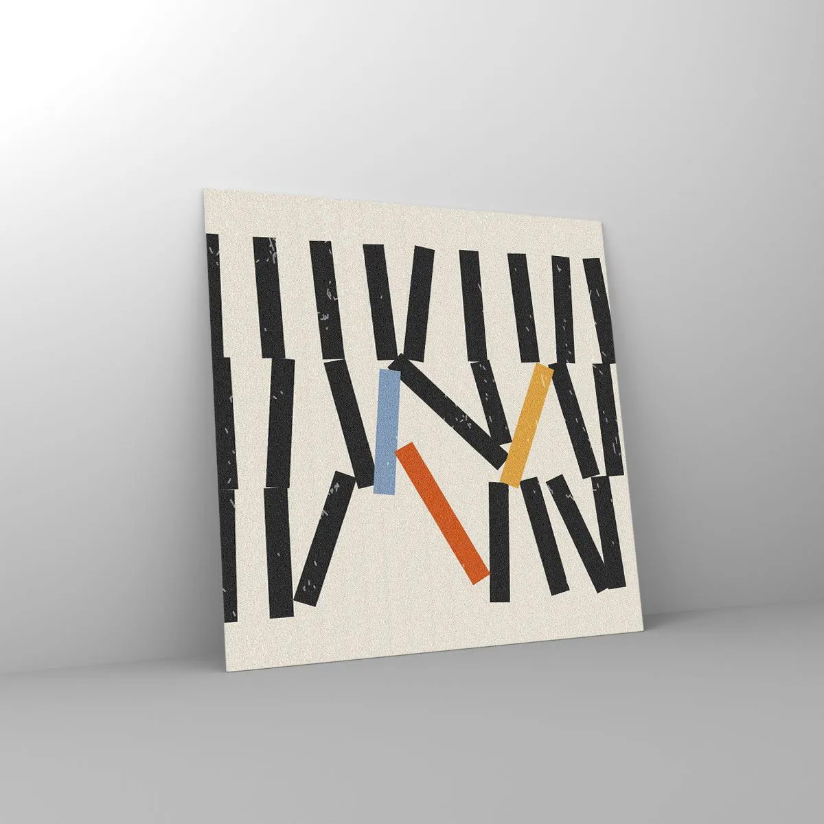 Tablou pe sticlă - Domino - compoziție - 50x50 cm