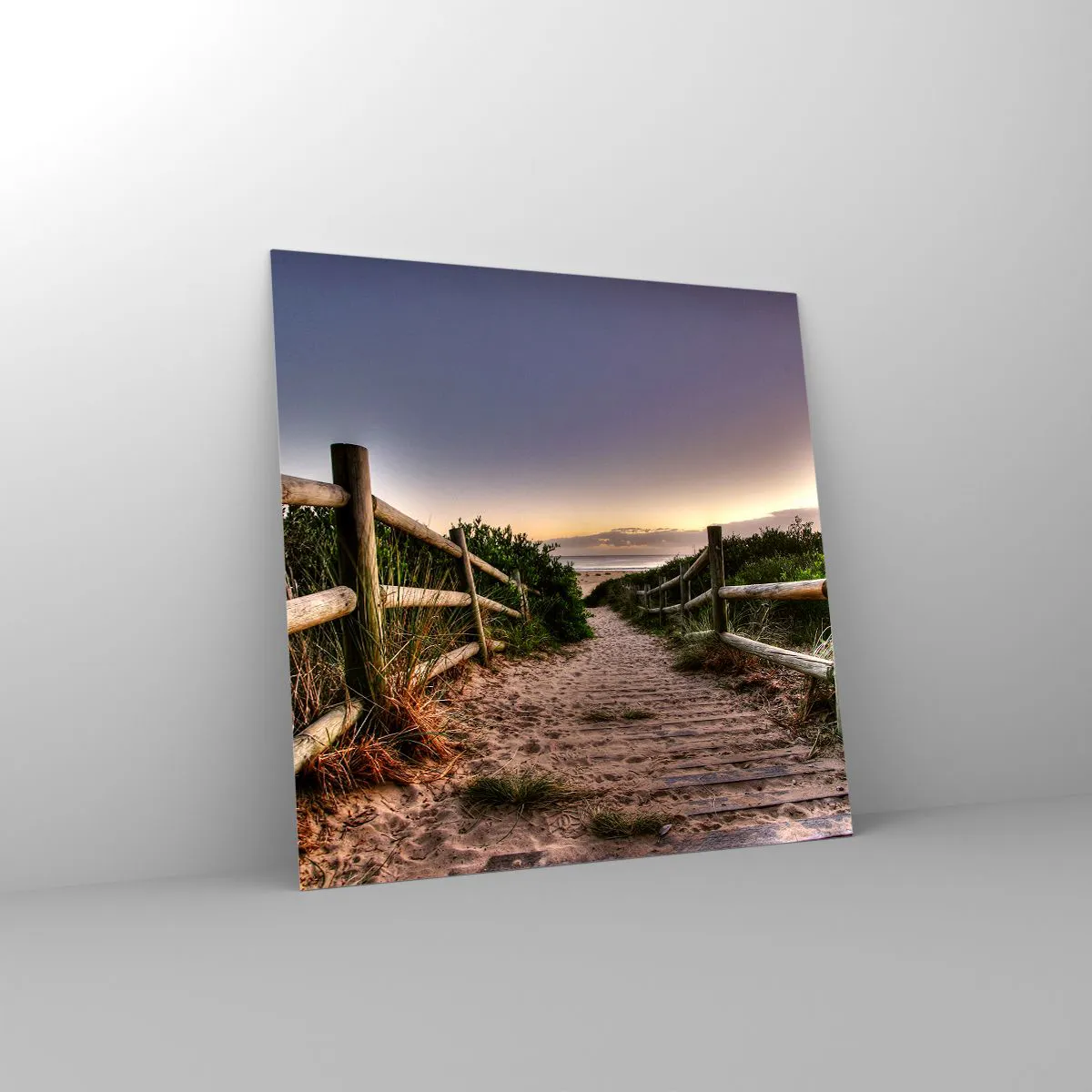 Glasbild - Bild auf glas - Das Ziel ist bereits sichtbar - 60x60 cm