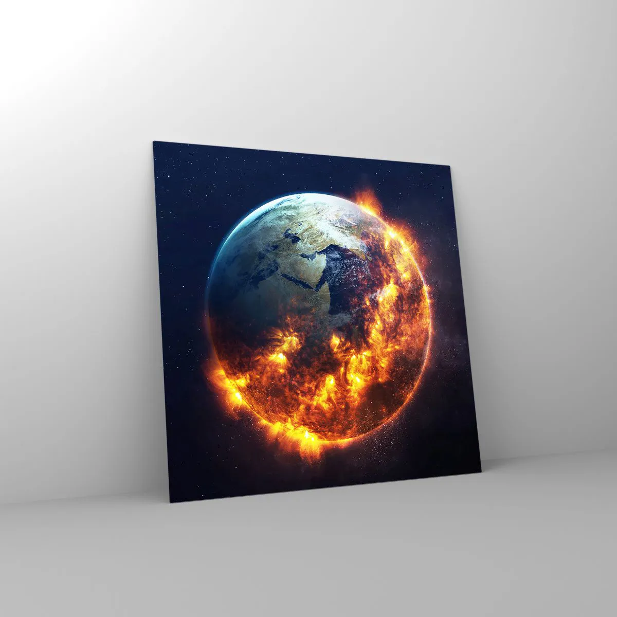 Üveg kép - Az apokalipszis lángja - 60x60 cm