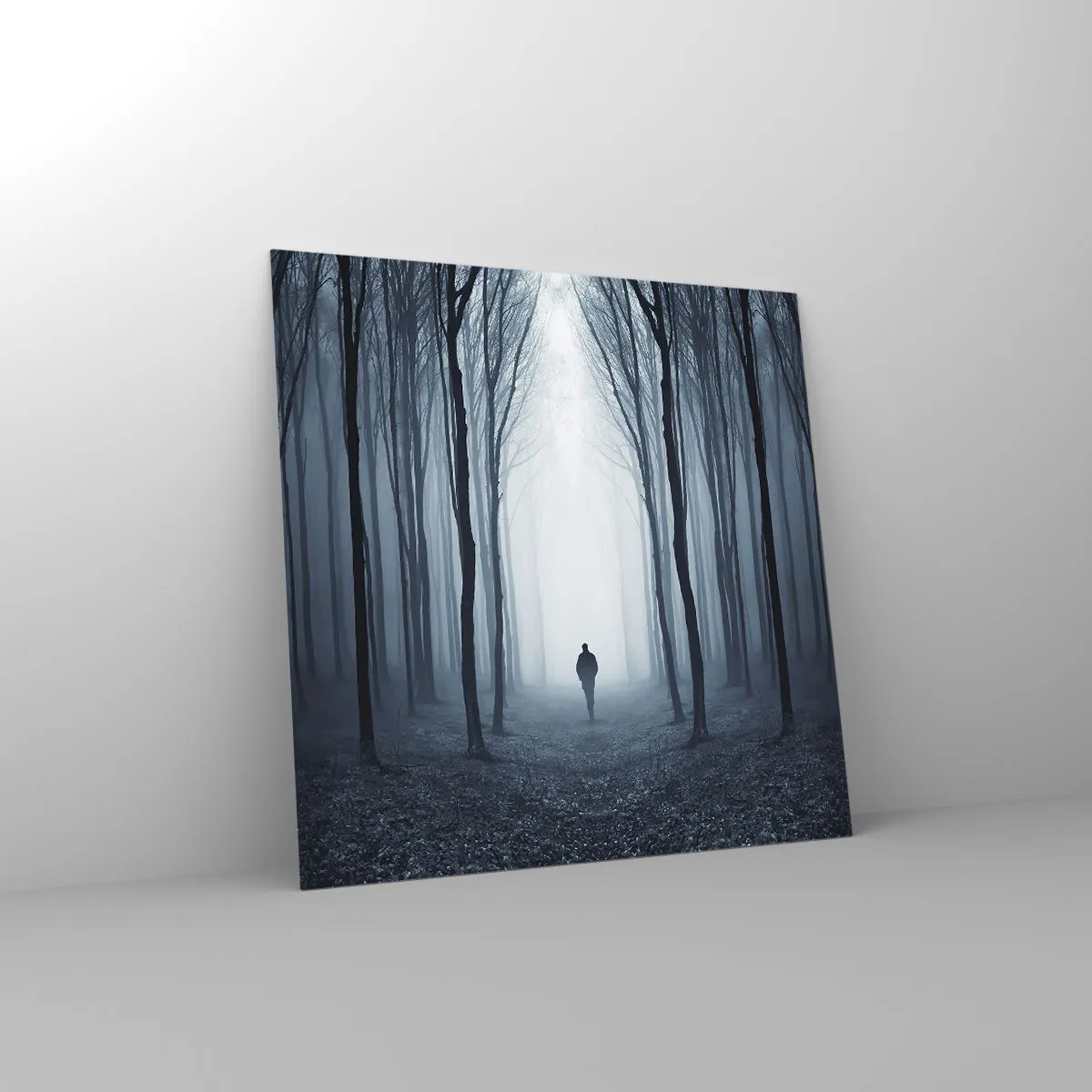 Glass picture - And Everything is Straight and Bright - 60x60 cm