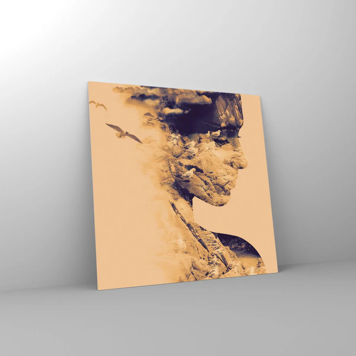 Quadro su vetro - Bella di natura - 60x60 cm