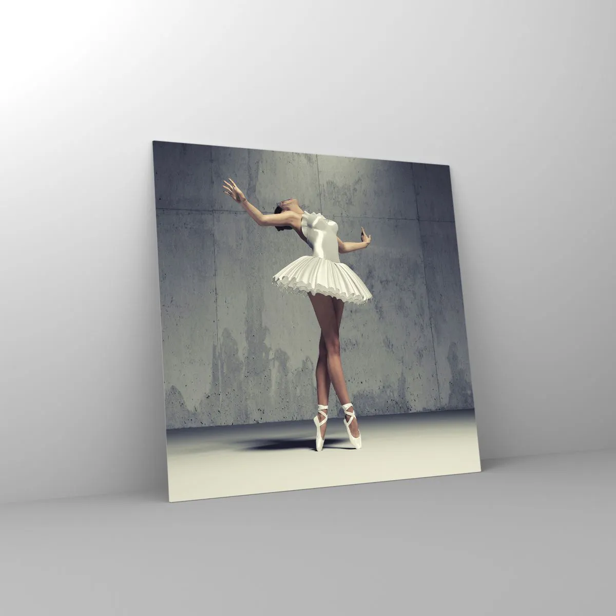 Quadro em vidro - Leve como um pássaro - 60x60 cm