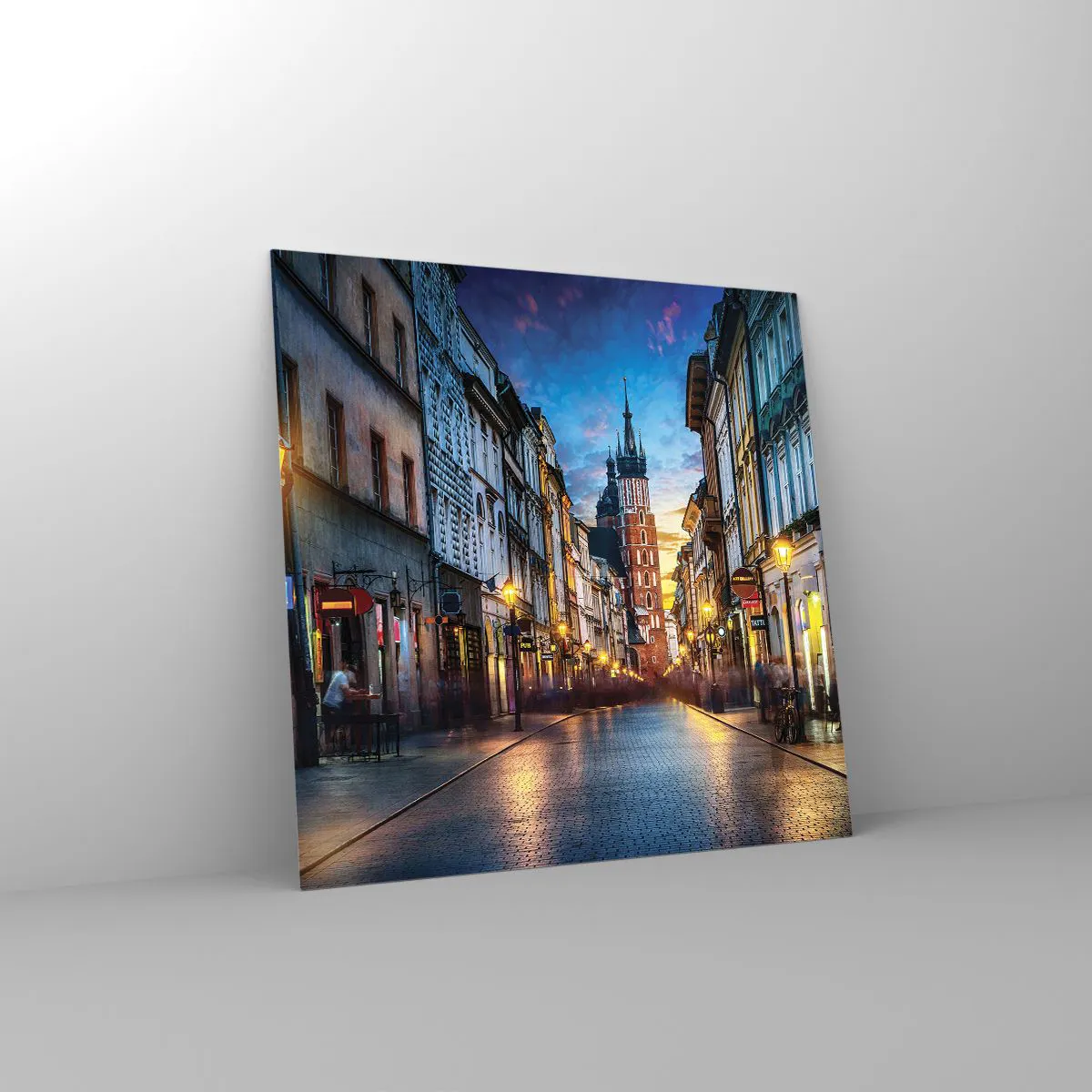 Glass picture - Charm of Cracow - 60x60 cm