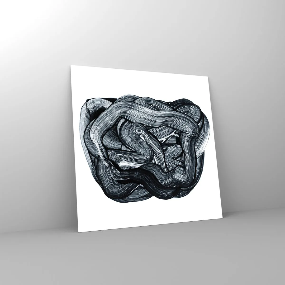 Tablou pe sticlă - Nu este atât de simplu - 60x60 cm