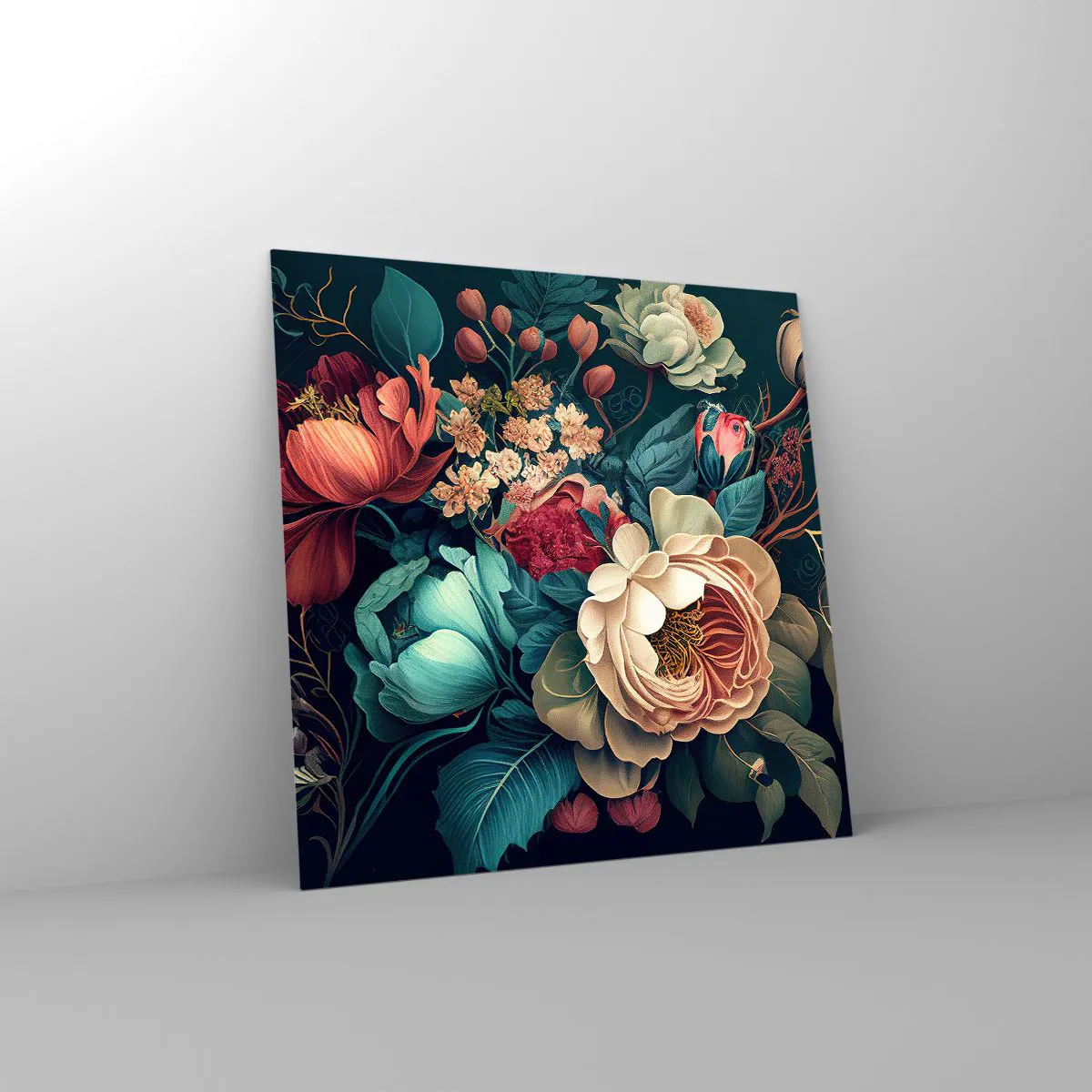 Glass picture - 19th Century Charm - 60x60 cm