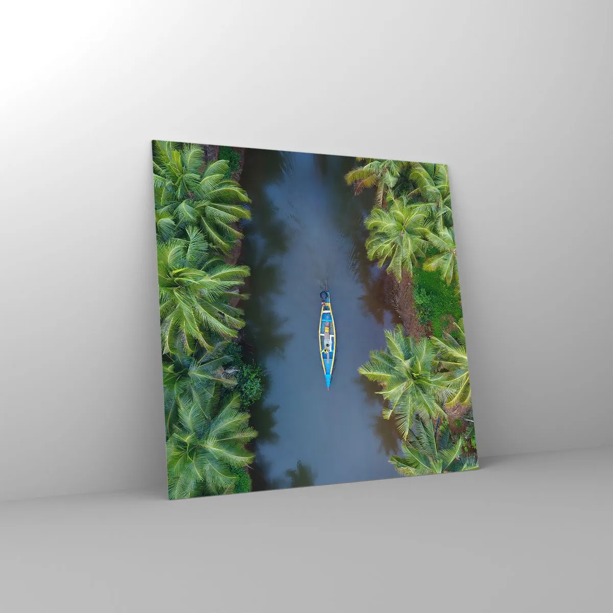 Glass picture - On Tropical Trail - 60x60 cm