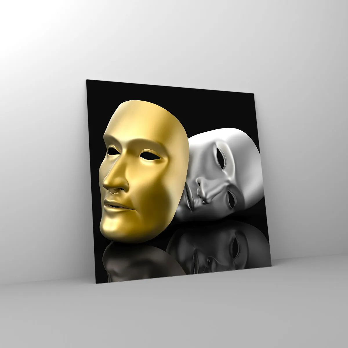 Impression sur verre - Image sur verre - La vie est un théâtre - 70x70 cm