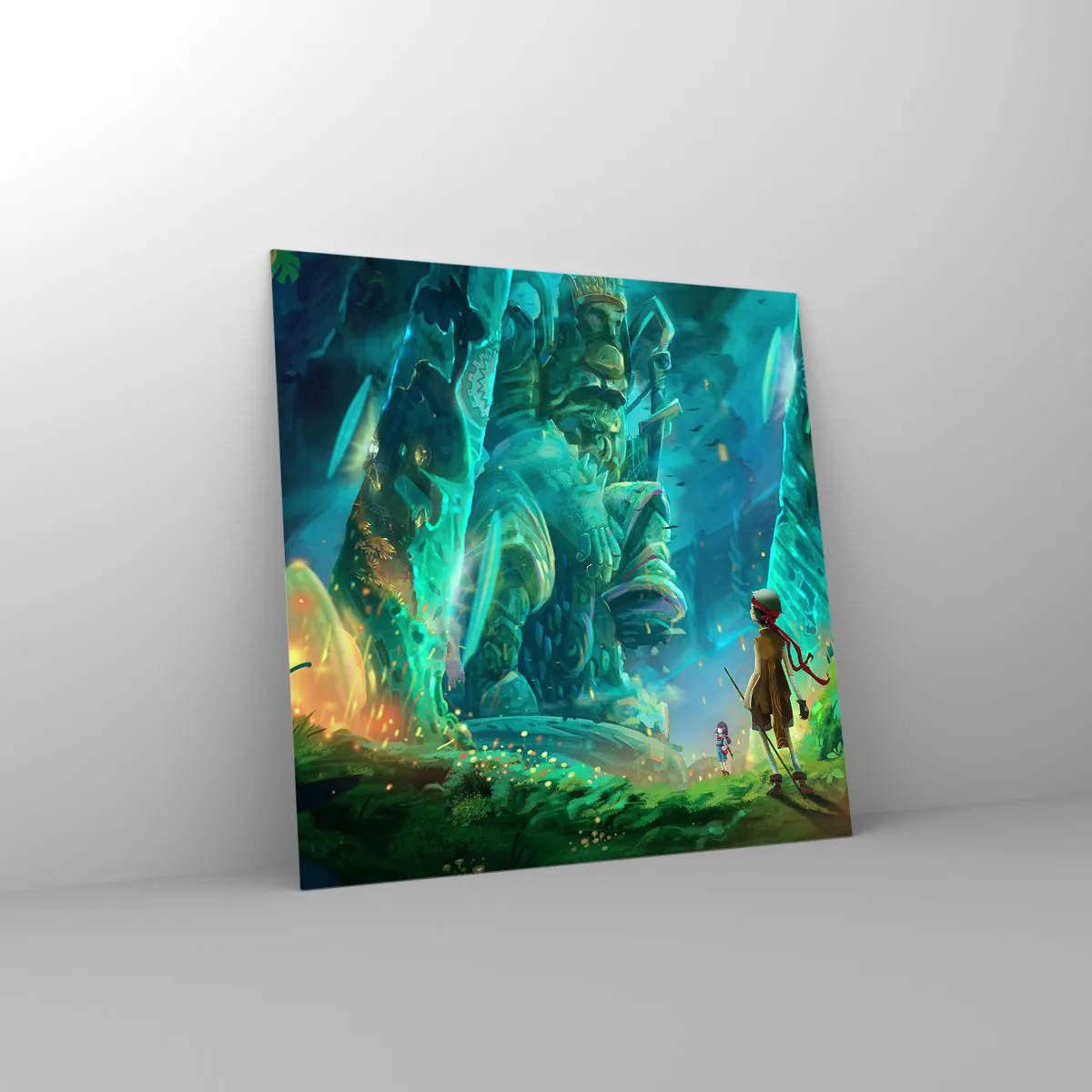 Schilderen op glas - Uit het grote Sprookjesboek - 70x70 cm