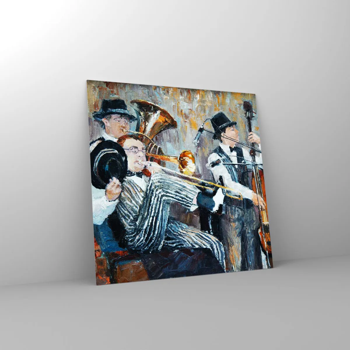 Impression sur verre - Image sur verre - C'est tout le Jazz - 70x70 cm
